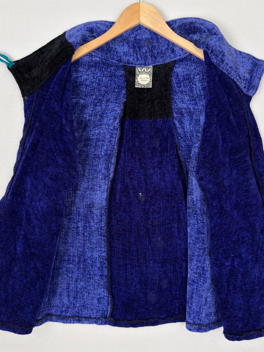 Vtg Anne & Bill Howson Art to Wear Handwoven Chenille Sweater Jacket Blazer Sz M - Picture 2 of 14